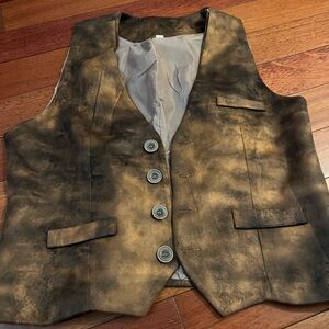 Never been worn faux suede vest